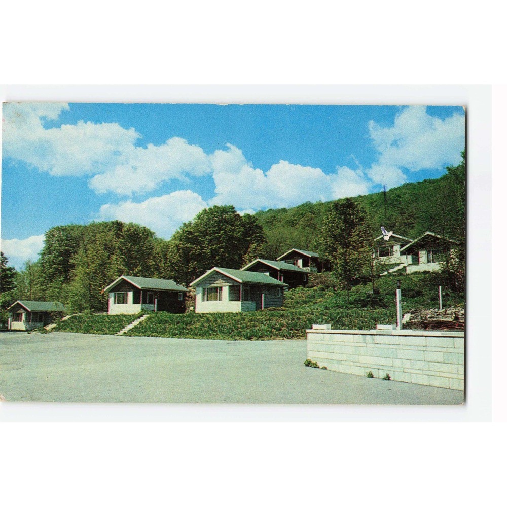 Vintage 1960 Marbledge Lodge and Cottages East Dorset Vermont Postcard AAA VG